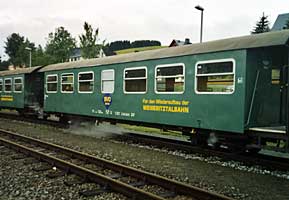 Wagen der Weißeritztalbahn